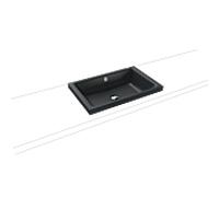 Kaldewei Puro poser 908906003715 3173, 60x38,5cm, effet cataniagrey mat, avec trop-plein, sans trou pour robinet