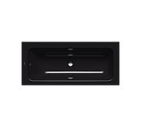 Kaldewei Puro set large baignoire 261000010701 170x75cm, trop-plein au milieu, noir