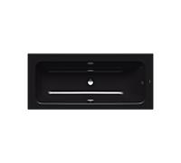 Kaldewei Puro set large baignoire gauche 261100010701 noir, 170x75cm, trop-plein au milieu