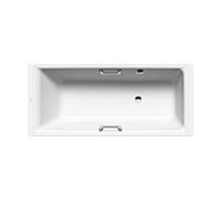 Kaldewei Puro star bath 255823000001 170x75cm, trop-plein sur le côté, blanc trop-plein en face, blanc