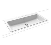 KALDEWEI PURO lavabo à encastrer 3152 900x460x14 mm, 900206033001, Exécution: avec 3 trous taraudés
