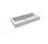 Kaldewei Puro Lavabo Ã poser Puro 3158 9008 900x460x120 mm, ExÃ©cution: Sans trou de coulÃ©e - 900806003001