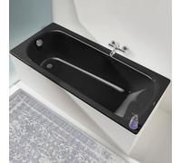 Kaldewei Saniform plus baignoire 112800010701 180x80cm, sans effet / antidérapant, noir