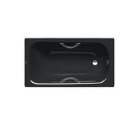 Kaldewei Saniform plus bain d'étoile 134434010701 140x75cm, antidérapant complet, noir