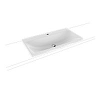 Kaldewei Silenio lavabo 904006303001 3041, 90 x 46 x 4 cm, blanc effet de perle, sans trop - plein, 2000 trou de coulée