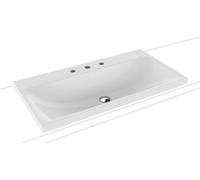 Kaldewei Silenio lavabo 90x46 cm rectangulaire à poser blanc 904006273001