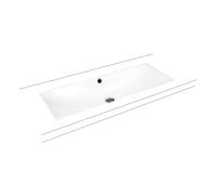Kaldewei Silenio lavabo 93.4x39.1 cm rectangulaire sous plan blanc brillant 906106313001