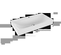 Kaldewei Silenio lavabo 904206303001 3043, 90 x 46 x 12 cm, blanc effet de perle, sans trop - plein, 2000 trou de coulée