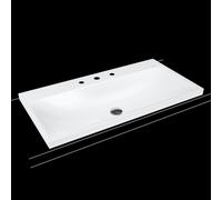 Kaldewei SILENIO Lavabo à poser SILENIO 3041 900x460x40 mm, 904006273001, Exécution: 1x3 taraudage sans trop-plein