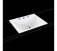 Kaldewei Silenio vasque à encastrer 907706273001 3037, 60 x 46 cm, blanc effet perle, sans trop-plein, 3 trous robinetterie