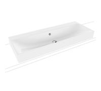 Kaldewei Silenio Lavabo Ã poser Silenio 3049 1200x460x120 mm, ExÃ©cution: sans trou de coulÃ©e avec trop-plein - 906406003001