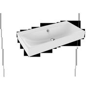 Kaldewei Lavabo Silenio 3045 – 90x46x12 cm, effet perlant blanc, sans trou pour robinetterie