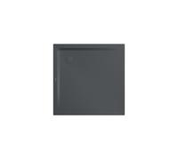 Kaldewei Superplan receveur de douche 384848040674 90x90x2,5cm, avec support, gris chaud85