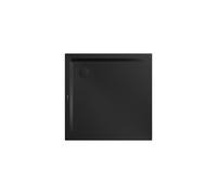 Kaldewei SUPERPLAN 1858-2, Receveurs de douche avec support de baignoire, 100x100cm, 385848043676, Couleur: Noir mat 100 avec effet perlÃ©
