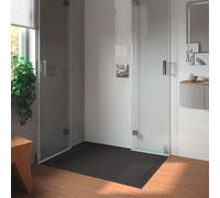 Kaldewei Superplan Classic 407-2 100x120cm avec support polystyrène, 430748043667, Couleur: Gris froid 90 avec effet perlé