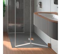 Kaldewei Superplan Classic 389-2 80x120cm avec support en polystyrène, 447348043674, Couleur: Gris chaud 85 avec effet perlÃ©