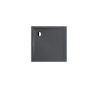 Kaldewei Superplan receveur de douche 383100013674 80x80x2,5cm, effet perlant , gris chaud85
