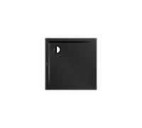 Kaldewei Superplan receveur de douche 383147982676 80x80x2,5cm, avec support plat, Secure Plus, noir mat100