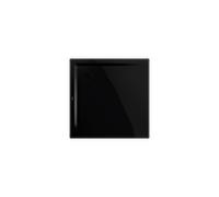 Kaldewei Superplan receveur de douche 383148040701 80x80x2,5cm, avec support, noir