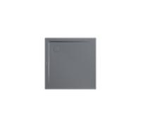 Kaldewei Superplan receveur de douche 384848042665 90x90x2,5cm, avec support, Antislip Secure Plus, cool grey70