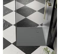 Kaldewei Superplan receveur de douche 384800012674 90x90x2,5cm, Secure Plus, gris chaud85
