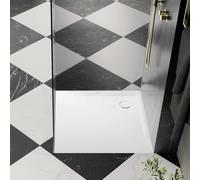 Kaldewei Superplan receveur de douche 384848043711 90x90x2,5cm, avec support, effet perlant , blanc alpin mat