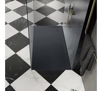 Kaldewei Superplan receveur de douche, 110x90cm, support de receveur extra-plat inclus, 38504798, Couleur: Gris froid 90 avec effet perlé