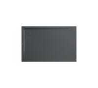 Kaldewei Superplan xxl receveur de douche 386248042674 100x160x4,3cm, avec support, Antislip Secure Plus, warm grey85
