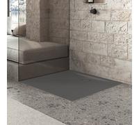 KALDEWEI SUPERPLAN ZERO 1558-5, Receveurs de douche avec support de receveur extra-plat, 120x110cm, 355847983674, Couleur: Gris chaud 85 avec effet perlÃ©