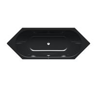Kaldewei Vaio Duo 6 bain 233234013701 210x80cm, effet perle antidérapant, noir