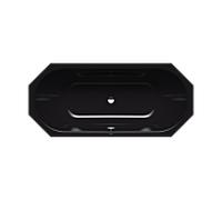 Kaldewei Vaio Duo 8 baignoire 233300013701 180x80cm, effet perlant, noir