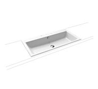 Kaldewei PURO lavabo à encastrer 3152 900x460x14 mm, 900206033001, Exécution: avec 3 trous taraudés