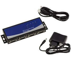 KALEA-INFORMATIQUE Adaptateur convertisseur USB vers 4 Ports RS422 RS485 Industriel, Interface RS-422 et RS-485 par fiche DB9, Protection ESD 15KV