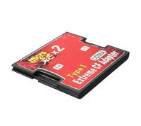 Adaptateur 2 cartes MicroSD vers carte CF Pour MicroSD SDHC SDXC Pour MicroSD / SDHC / SDXC