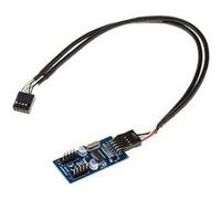 KALEA-INFORMATIQUE Adaptateur doubleur de port USB 2.0 interne 9 points.
