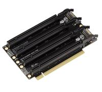 KALEA-INFORMATIQUE Adaptateur duplicateur Riser PCIe Gen 3.0 x16 vers Bifurcation 4 Ports x4 Orientation 90°