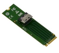 KALEA-INFORMATIQUE Adaptateur Gen 5.0 pour Port M2 NVMe M Key vers MCIO x4 PCIe 5.0 Compatible 2230 2242 2260 2280