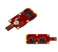 KALEA-INFORMATIQUE Adaptateur M.2 B Key WWAN vers Mini PCIe Dual SIM | Adaptateur M.2 B Key vers Mini PCIe pour module 3G/4G/5G LTE GPS avec deux emplacements Nano SIM.