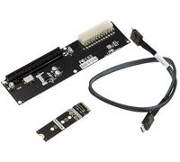 KALEA-INFORMATIQUE Adaptateur M.2 NVMe vers PCIe x16 Gen4 Oculink | Adaptateur M2 NVMe vers PCIe x16 Gen4 via Oculink SFF-8611