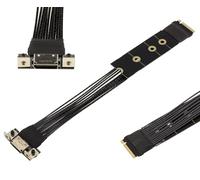 KALEA-INFORMATIQUE Adaptateur pour Port M2 NVMe M Key vers Oculink SFF-8612 Compatible PCIe 4.0 avec Bande passante 64 GT/s