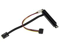 KALEA-INFORMATIQUE Adaptateur Riser PCIe Gen 3.0 x16 vers Port M2 E A Key, Longueur de la Nappe 20cm