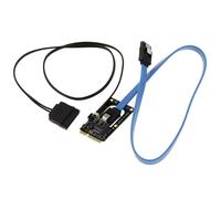 KALEA-INFORMATIQUE Adaptateur SATA vers mSATA avec alimentation | Adaptateur permettant de connecter un SSD mSATA sur une interface SATA avec alimentation dédiée.