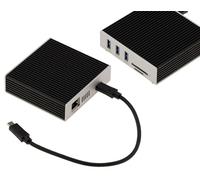 KALEA-INFORMATIQUE Adaptateur USB4 10G Ethernet avec hub USB 3.0 | Adaptateur USB4/Thunderbolt vers réseau 10 Gigabit Ethernet avec chipset Aquantia AQC113 et hub USB 3.0 intégré.