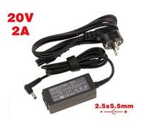 Alimentation pour PC Portable 20V 2A Embout 2.5x5.5mm - Pour Lenovo