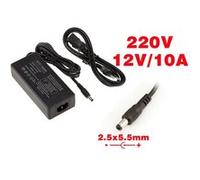 KALEA-INFORMATIQUE Alimentation Secteur 220V vers 12V DC 10A - Embout 2.5 x 5.5 mm - BOITIER avec Cordon Secteur