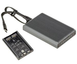 KALEA-INFORMATIQUE Boitier Aluminium Raid et Station de clonage USB 3.2 20G pour 2 SSD M2 Double protocole M2 NVMe et M2 SATA. Montage PM ou Raid 0 1, et clonage d'un SSD vers l'autre