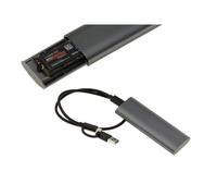 KALEA-INFORMATIQUE Boitier Aluminium USB 3.2 10G pour SSD M2 de Type NVMe ou SATA. Interface USB A ou C, Montage sans Outil.