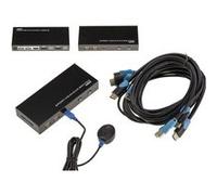 KALEA-INFORMATIQUE KVM HDMI 2 PC USB 4K avec télécommande | Boîtier KVM HDMI pour 2 PC avec partage écran et périphériques USB, contrôle à distance, résolution jusqu’à 4K 4096×2160.