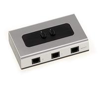 KALEA-INFORMATIQUE Boitier de répartition pour fiche téléphone RJ11 Type Switch pour aiguiller 1 entrée vers 2 Sorties ou 2 entrées vers 1 Sortie