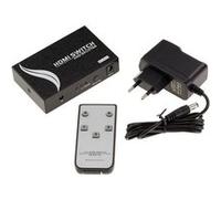 Boitier de répartition vidéo type switch et splitter HDMI 2 vers 2 : Choix d'une source parmi deux possibles et affichage simultané sur deux écrans
